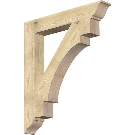 Ekena Millwork Merced Traditional Rough Sawn Bracket, Douglas Fir, 6"W x 42"D x 48"H BKT06X42X48MRC01RDF